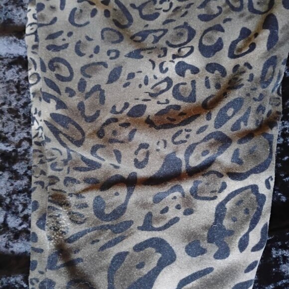 Coco Limon Leopard Print Leggings size L/XL Buttery Soft Animal Print Cheetah - Picture 2 of 5